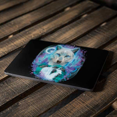 Night Wolf by Sheena Pike Apple MacBook Air Skin