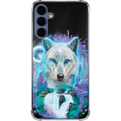 Night Wolf by Sheena Pike Galaxy A35 5G Clear Case