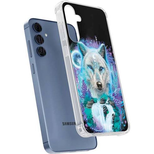 Night Wolf by Sheena Pike Galaxy A35 5G Clear Case