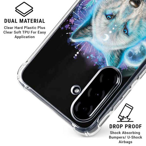Night Wolf by Sheena Pike Galaxy A36 5G Clear Case