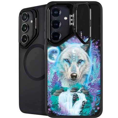 Night Wolf by Sheena Pike Galaxy S25 Kickstand Case