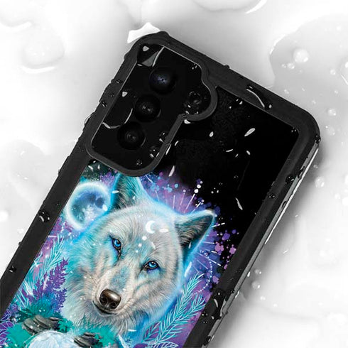 Night Wolf by Sheena Pike Galaxy S24 Plus Waterproof Case