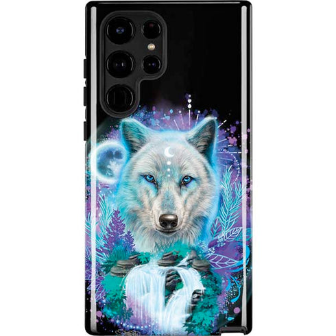 Night Wolf by Sheena Pike Galaxy Cases