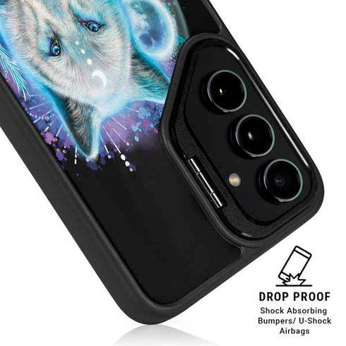 Night Wolf by Sheena Pike Galaxy S25 Ultra Kickstand Case