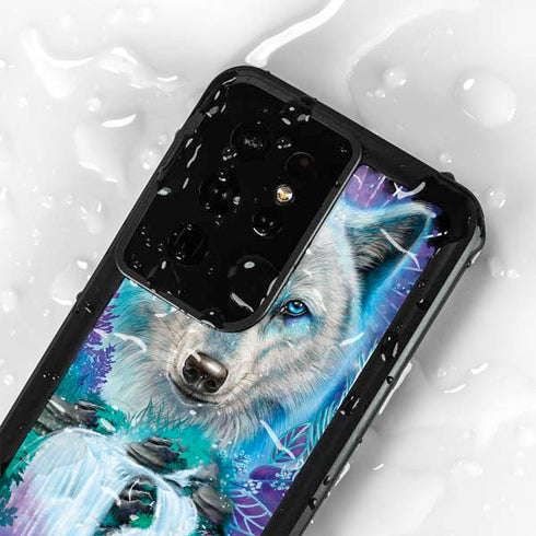Night Wolf by Sheena Pike Galaxy S24 Ultra Waterproof Case