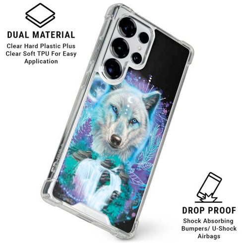Night Wolf by Sheena Pike Galaxy S25 Ultra Clear Case