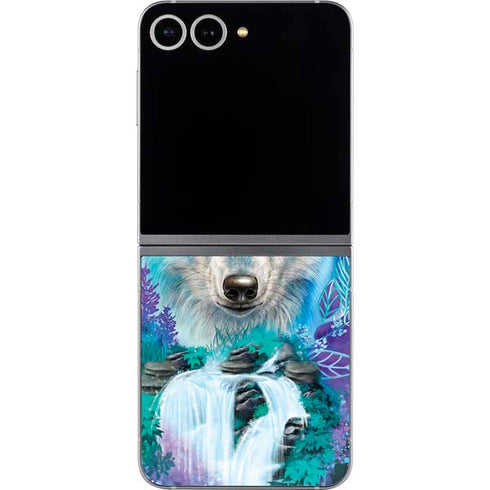 Night Wolf by Sheena Pike Galaxy Z Flip6 Skin