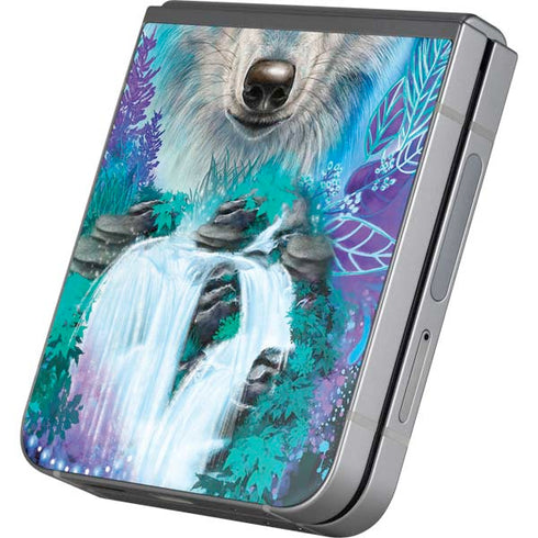 Night Wolf by Sheena Pike Galaxy Z Flip6 Skin