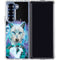Night Wolf by Sheena Pike Galaxy Z Fold6 Clear Case