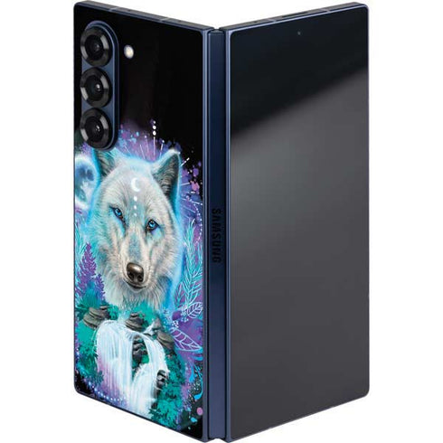 Night Wolf by Sheena Pike Galaxy Z Fold6 Skin
