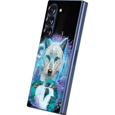 Night Wolf by Sheena Pike Galaxy Z Fold6 Skin