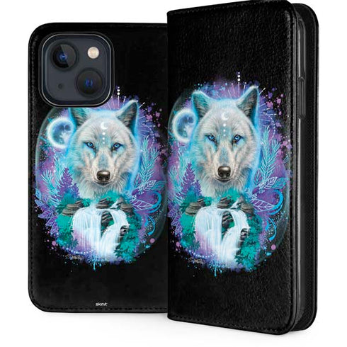Night Wolf by Sheena Pike iPhone 14 Folio Case
