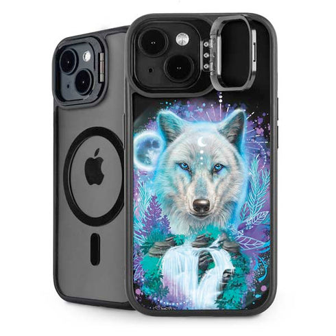 Night Wolf by Sheena Pike iPhone 14 Kickstand Case