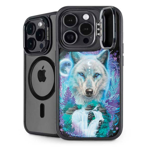 Night Wolf by Sheena Pike iPhone 14 Pro Max Kickstand Case