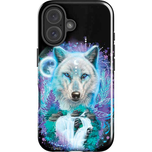 Night Wolf by Sheena Pike iPhone 16 Impact Case