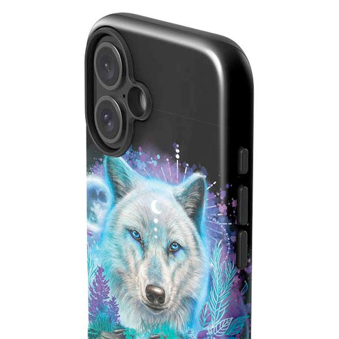 Night Wolf by Sheena Pike iPhone 16 Plus Impact Case