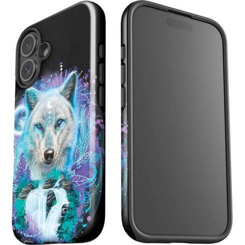 Night Wolf by Sheena Pike iPhone 16 Plus Impact Case