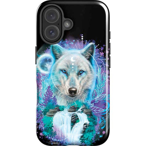 Night Wolf by Sheena Pike iPhone 16 Plus Magsafe Impact Case