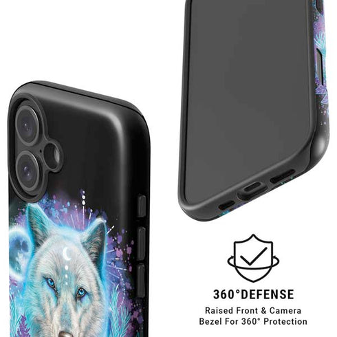 Night Wolf by Sheena Pike iPhone 16 Plus Magsafe Impact Case