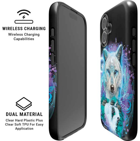 Night Wolf by Sheena Pike iPhone 16 Plus Magsafe Impact Case
