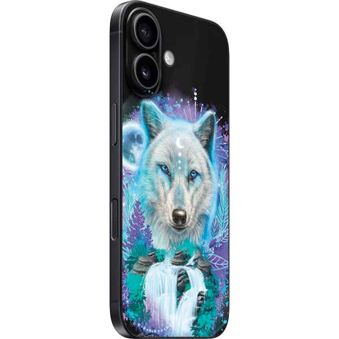 Night Wolf by Sheena Pike iPhone 16 Plus Skin