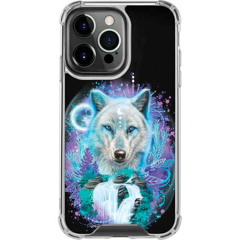 Night Wolf by Sheena Pike iPhone 16 Pro Clear Case