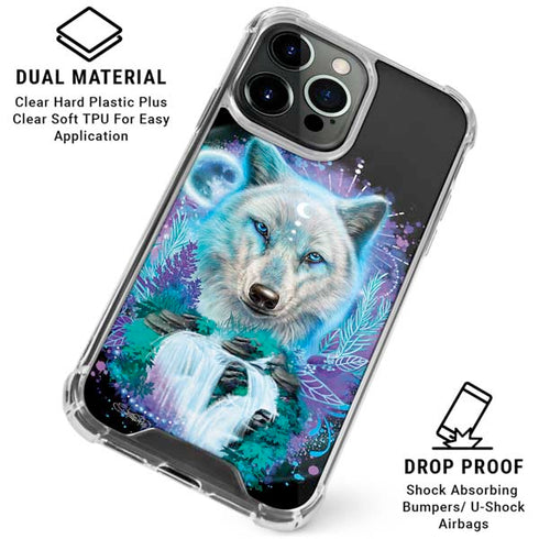 Night Wolf by Sheena Pike iPhone 16 Pro Clear Case