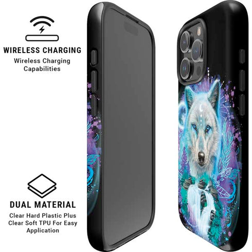 Night Wolf by Sheena Pike iPhone 16 Pro Magsafe Impact Case
