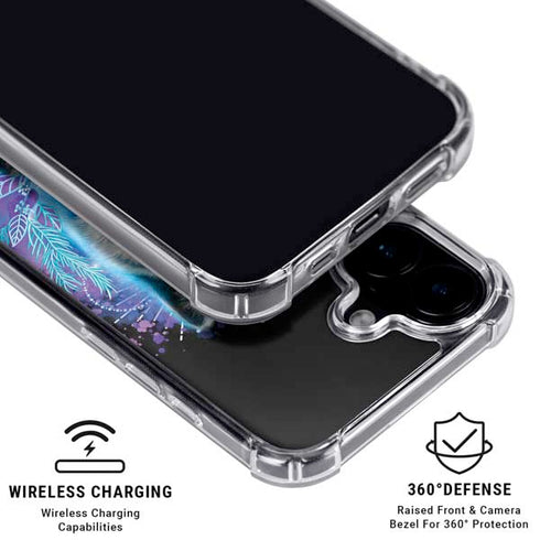 Night Wolf by Sheena Pike iPhone 17 Clear Case