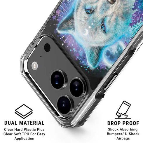 Night Wolf by Sheena Pike iPhone 18 Pro Clear Case