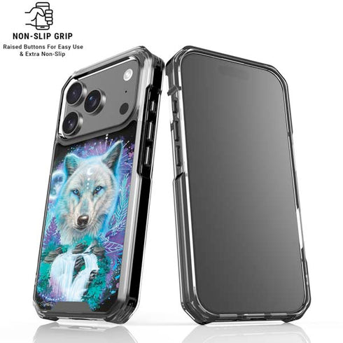 Night Wolf by Sheena Pike iPhone 18 Pro Clear Case