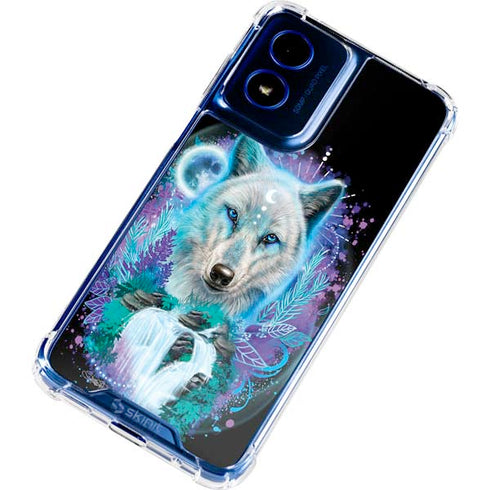 Night Wolf by Sheena Pike Moto G 5G (2024) Clear Case