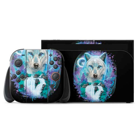 Night Wolf by Sheena Pike Nintendo Switch 2 (2025) with Joy-Con Skin