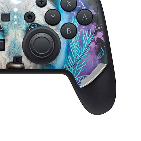 Night Wolf by Sheena Pike Nintendo Switch 2 (2025) Pro Controller Skin