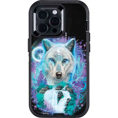 Night Wolf by Sheena Pike Otterbox Defender iPhone Skin