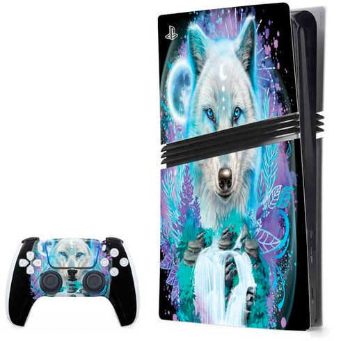 Night Wolf by Sheena Pike PlayStation PS5 Skins