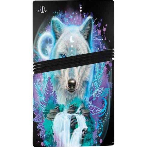 Night Wolf by Sheena Pike PS5 Pro Disk Console Skin