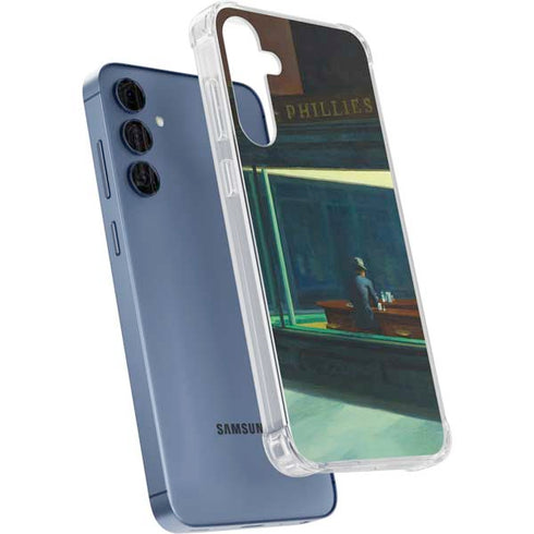 Edward Hopper Nighthawks 1942 Galaxy A55 5G Clear Case