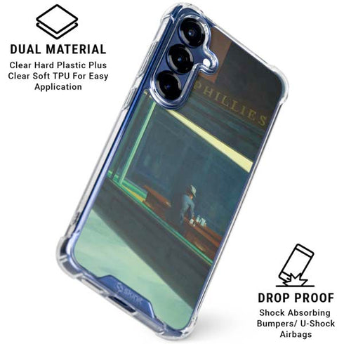 Edward Hopper Nighthawks 1942 Galaxy S25 Plus Clear Case