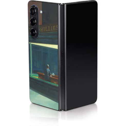 Edward Hopper Nighthawks 1942 Galaxy Z Fold5 5G Skin