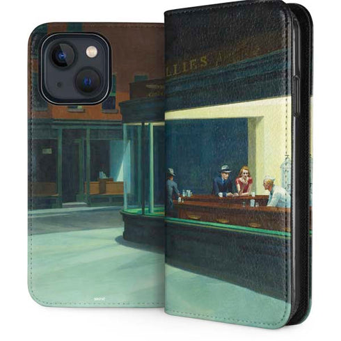 Edward Hopper Nighthawks 1942 iPhone 13 Folio Case