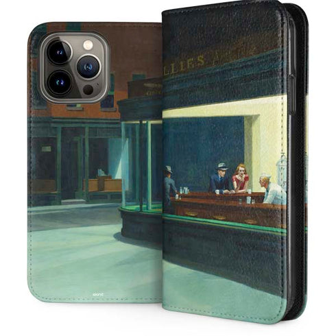 Edward Hopper Nighthawks 1942 iPhone 13 Pro Max Folio Case