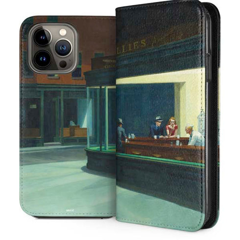 Edward Hopper Nighthawks 1942 iPhone 14 Pro Max Folio Case