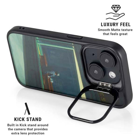 Edward Hopper Nighthawks 1942 iPhone 15 Plus Kickstand Case