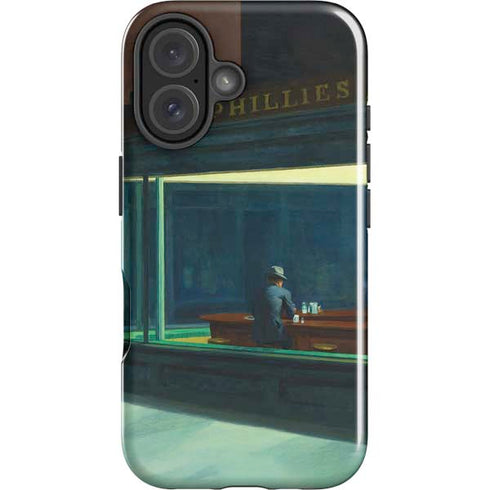 Edward Hopper Nighthawks 1942 iPhone 16 Impact Case