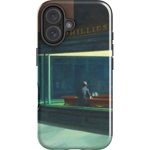 Edward Hopper Nighthawks 1942 iPhone 16 Plus Impact Case