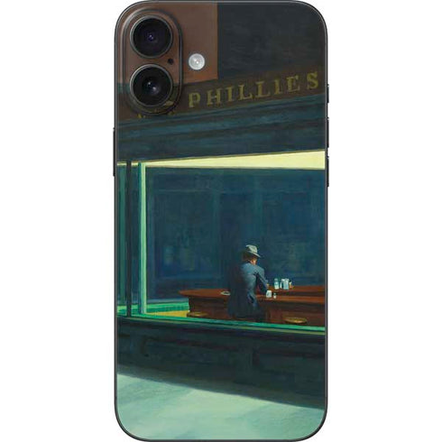 Edward Hopper Nighthawks 1942 iPhone 16 Plus Skin