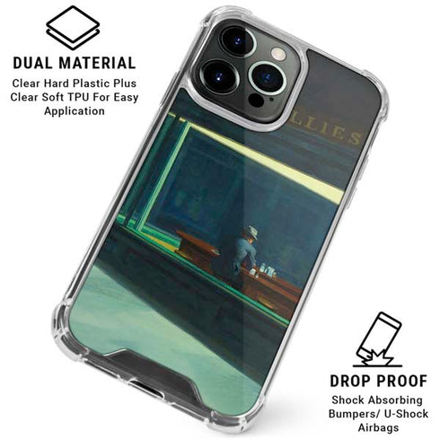 Edward Hopper Nighthawks 1942 iPhone 16 Pro Max Clear Case
