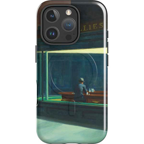 Edward Hopper Nighthawks 1942 iPhone 16 Pro Max Magsafe Impact Case