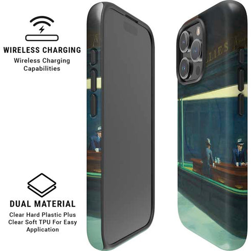 Edward Hopper Nighthawks 1942 iPhone 16 Pro Max Magsafe Impact Case